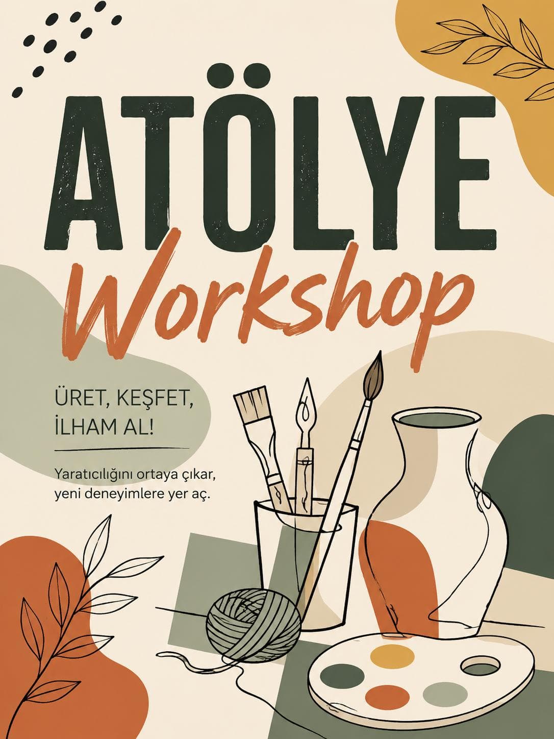 Atölye / Workshop — Karşı Cafe etkinlik afişi